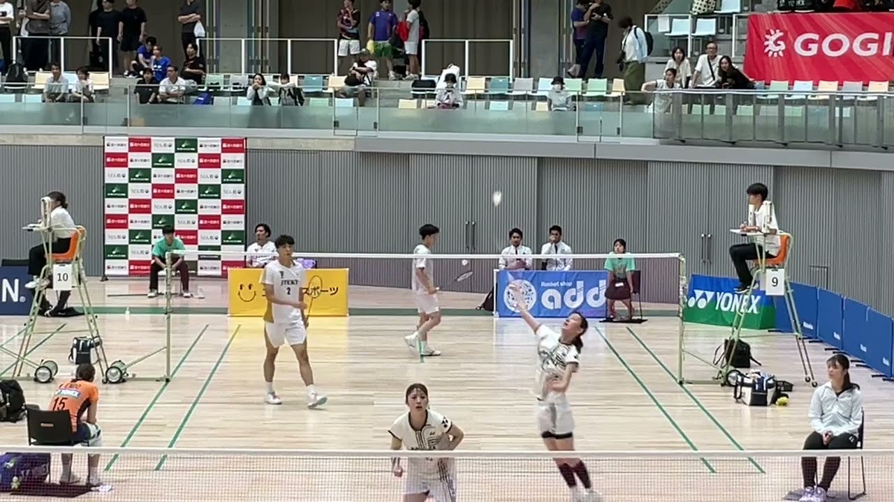 JR北海道9加藤太基vs富山増本康祐さん　第68回 全日本社会人バドミントン選手権大会男子　シングルス