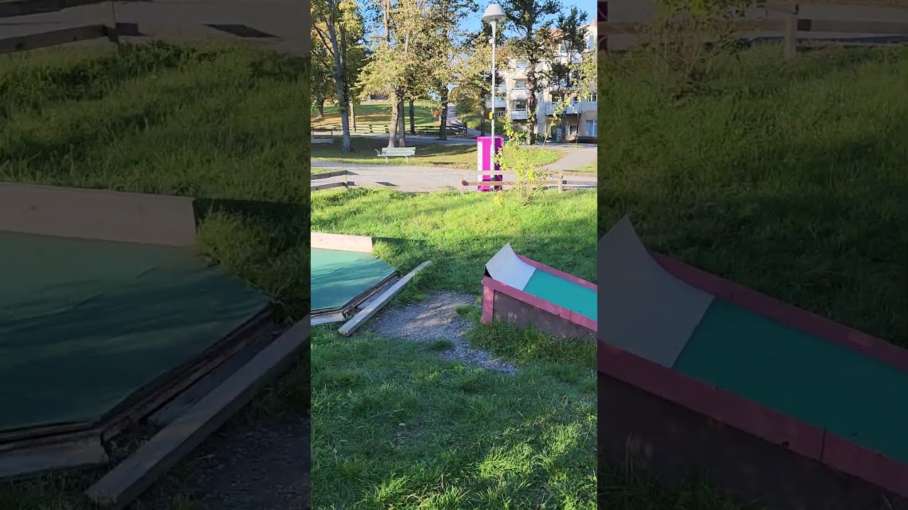 EPIC mini golf ramp shot!