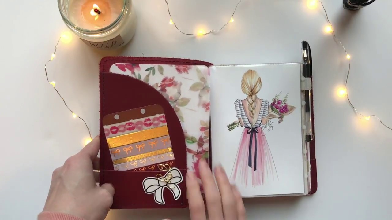 B6 Travelers Notebook Flip Thru \\ January Setup