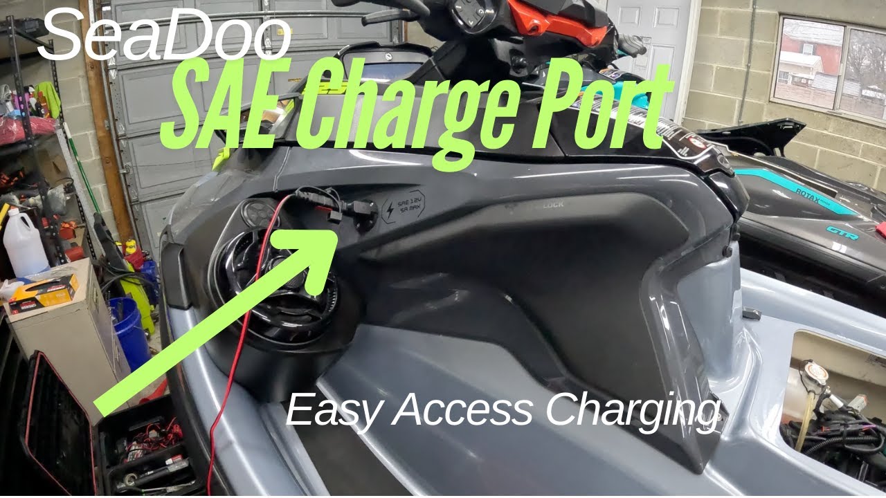 Intalling a flush mount charge port on your SeaDoo // How-To