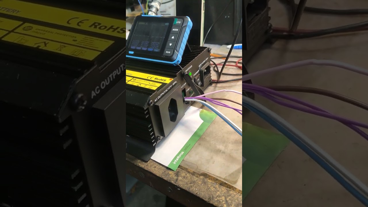 Teste de força após manutenção no inversor de tênsão INDREL MI320