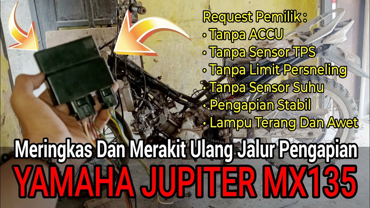 🔴 Saya Membuat Pengapian NON LIMIT Pada Yamaha Jupiter MX Old
