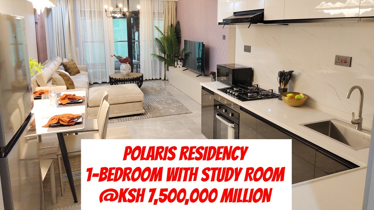 POLARIS RESIDENCY'S BEAUTIFUL 1-BEDROOM WITH STUDY ROOM @ KSH 7.5 MILLION.