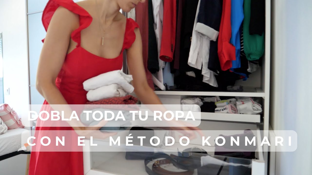 Dobla toda tu ropa y ahorra espacio según Mari Kondo | método KonMari | minimalismo 👚