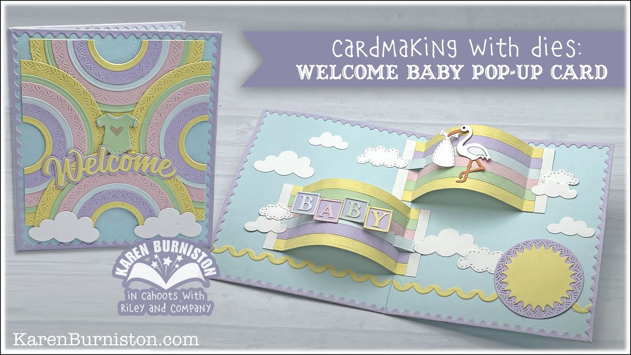 Cardmaking with Dies: Welcome Baby Pop-up Card