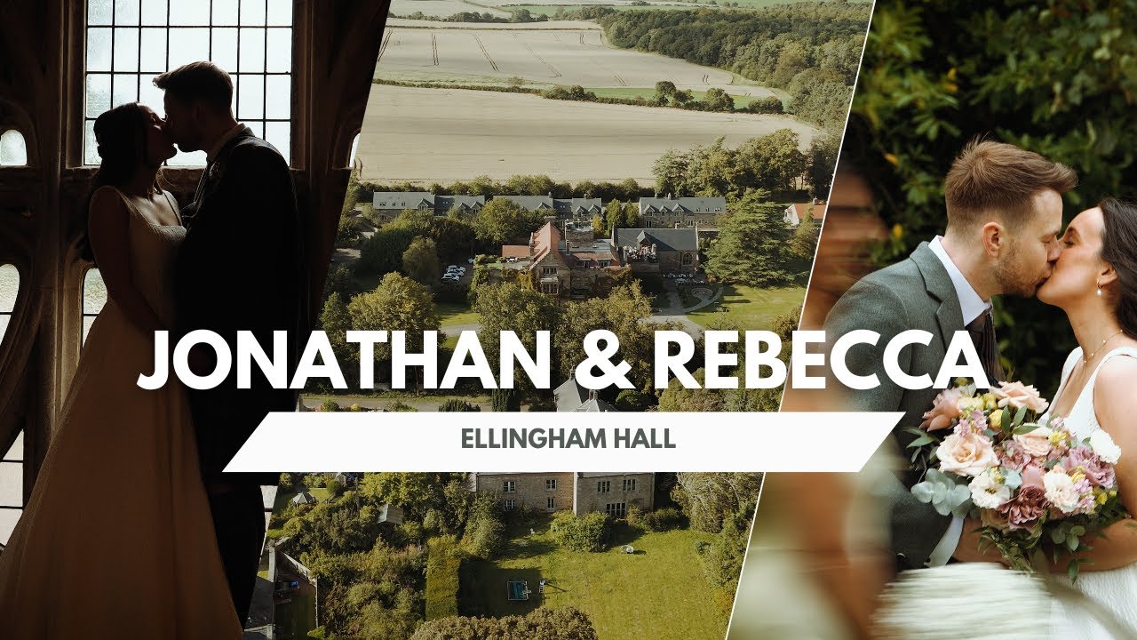 Rebecca & Jonathan's Cinematic Wedding Film | Ellingham Hall Wedding film | North East Wedding Story