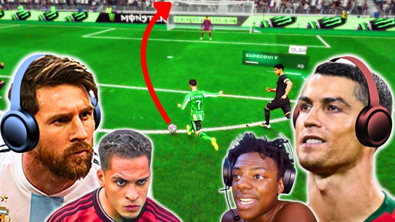 MESSI & RONALDO vs ISHOWSPEED & ANTONY in FC 26!