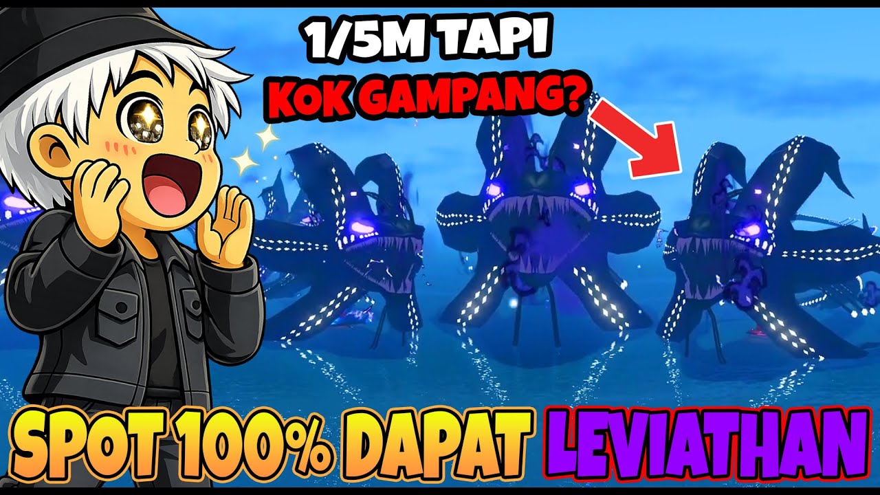 WAJIB COBA! SPOT MANCING 100% DAPAT SECRET LEVIATHAN 1/5M DENGAN MUDAH DI FISH IT ROBLOX