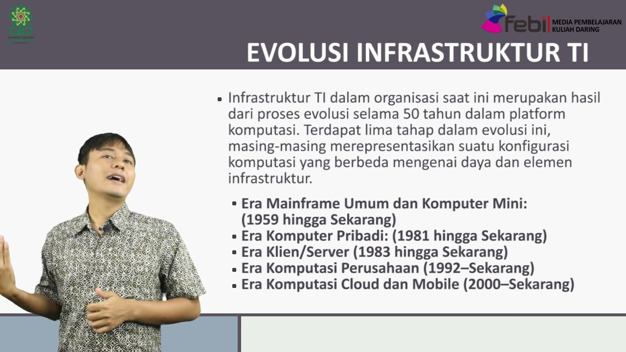 Infrastruktur Teknologi Informasi dan Perkembangan Teknologi | Samsul Rosadi, M.Si.