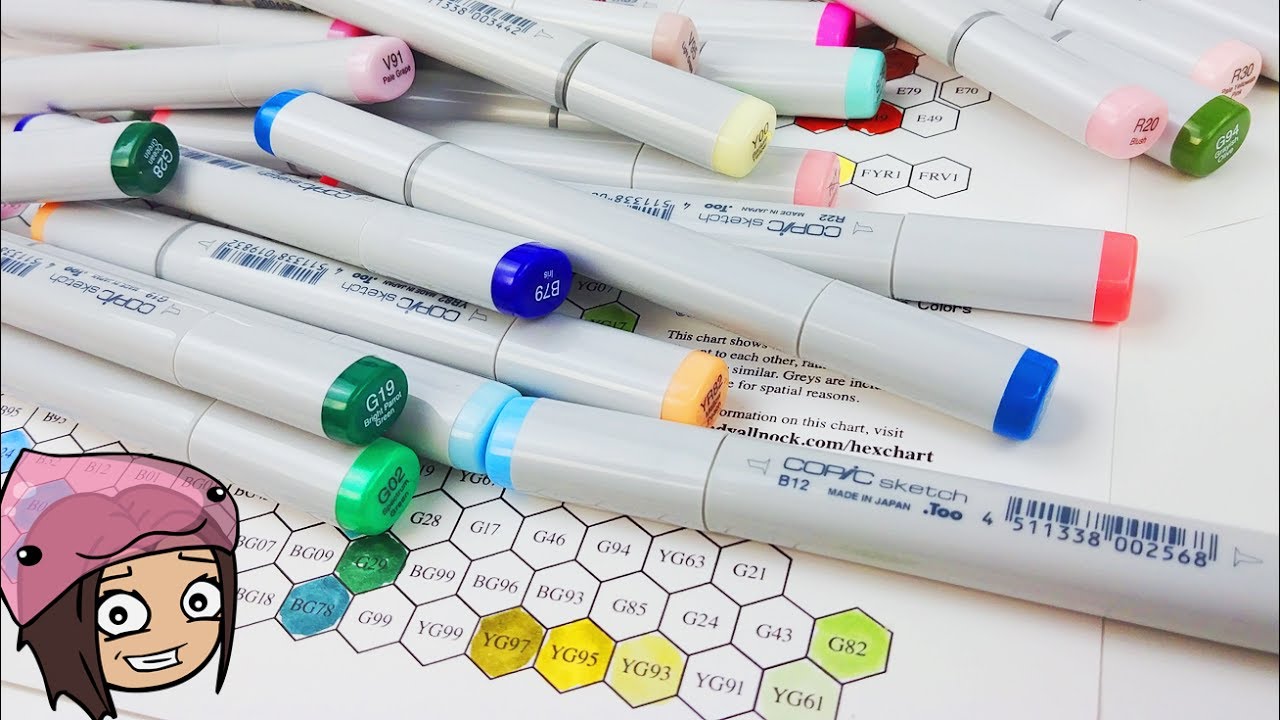 MY NEW COPIC MARKERS Charting copic marker haul