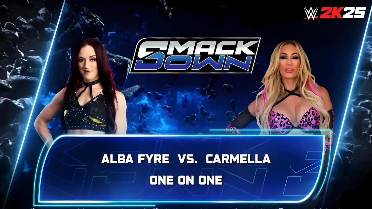 Кармелла против Альбы Файр | Матч Smackdown один на один в WWE 2K25, 14 февраля 2026 г.