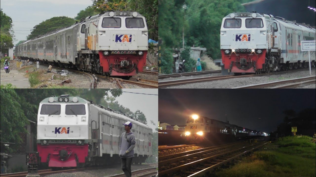MENJELANG NATARU 2025!!! Hunting Kereta Api Ngebut, Kedatangan & Keberangkatan Di Stasiun Karawang