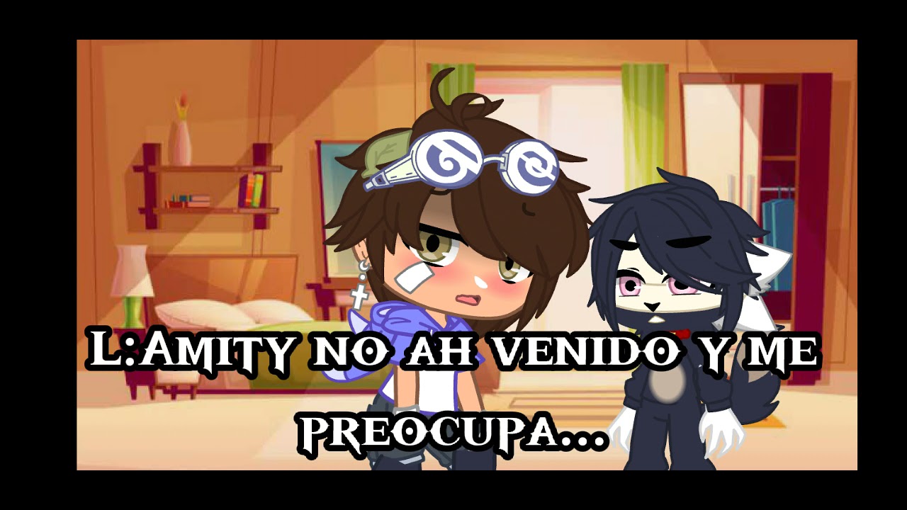 Sorpresa ✨🎃 Especial de Halloween• ¿Amity wolf? •Mini corto lumity• (Gacha club) parte 1/2💕✨🛐🍷🎃✨🍷🧐🔪✨