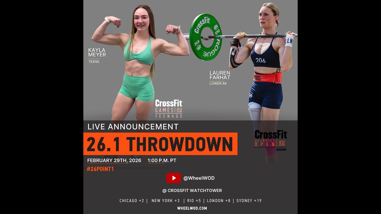 Adaptive CrossFit Open 26.1 Live Announcement