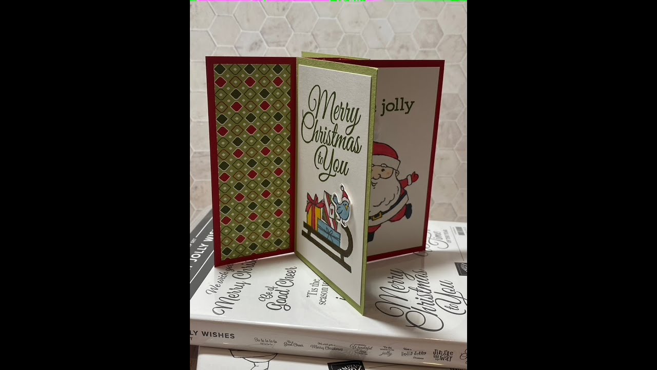 Be Jolly Tower Pinwheel card