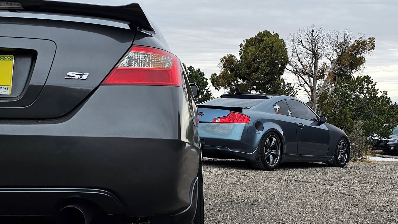 Honda Civic Si & Infiniti G35 Coupe Mountain Run POV - 8th Gen FG2 - Cruise