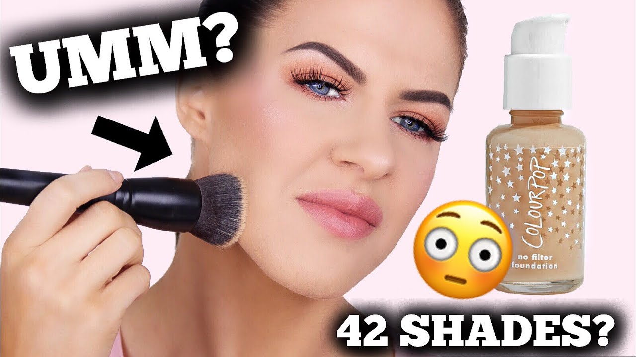 COLOURPOP NO FILTER FOUNDATION | DEMO, WEAR TEST & REVIEW!!