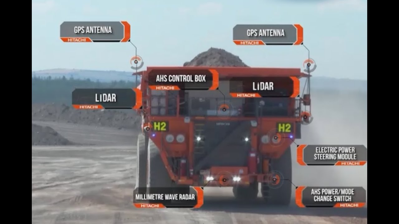 Hitachi dump trucks Autonomous Haulage Solution -AHS-