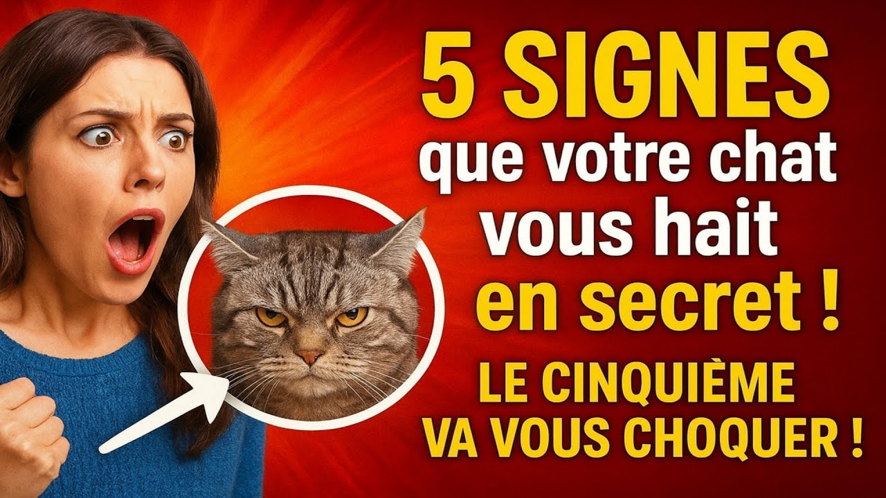 5 SIGNES que votre chat vous hait en secret ! (Le cinquième va vous CHOQUER !)