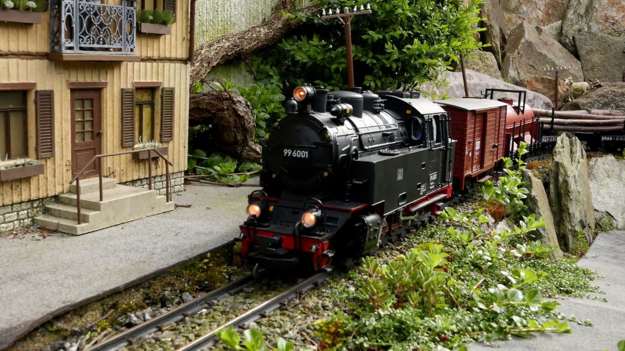 HSB-Fahrtag 2 auf der LGB-Gartenbahn im Mai 2017 - 4K Video