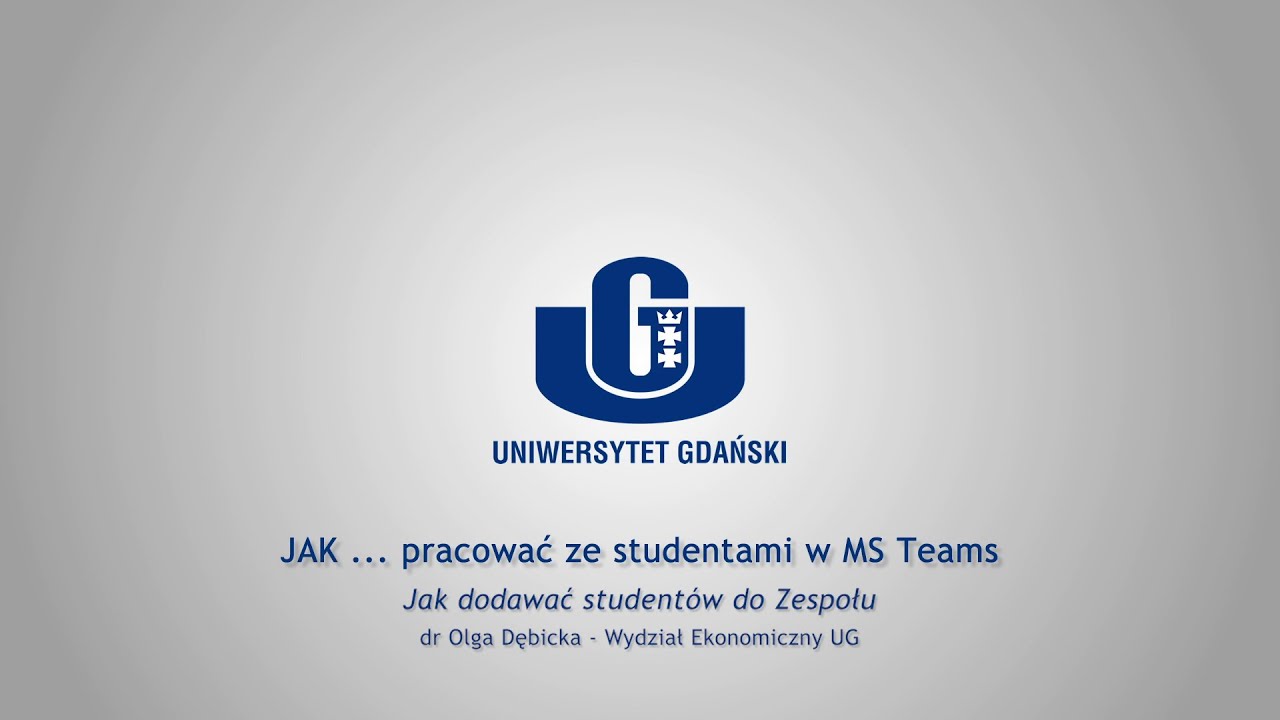 MS Teams: Jak dodawać studentów do Zespołu