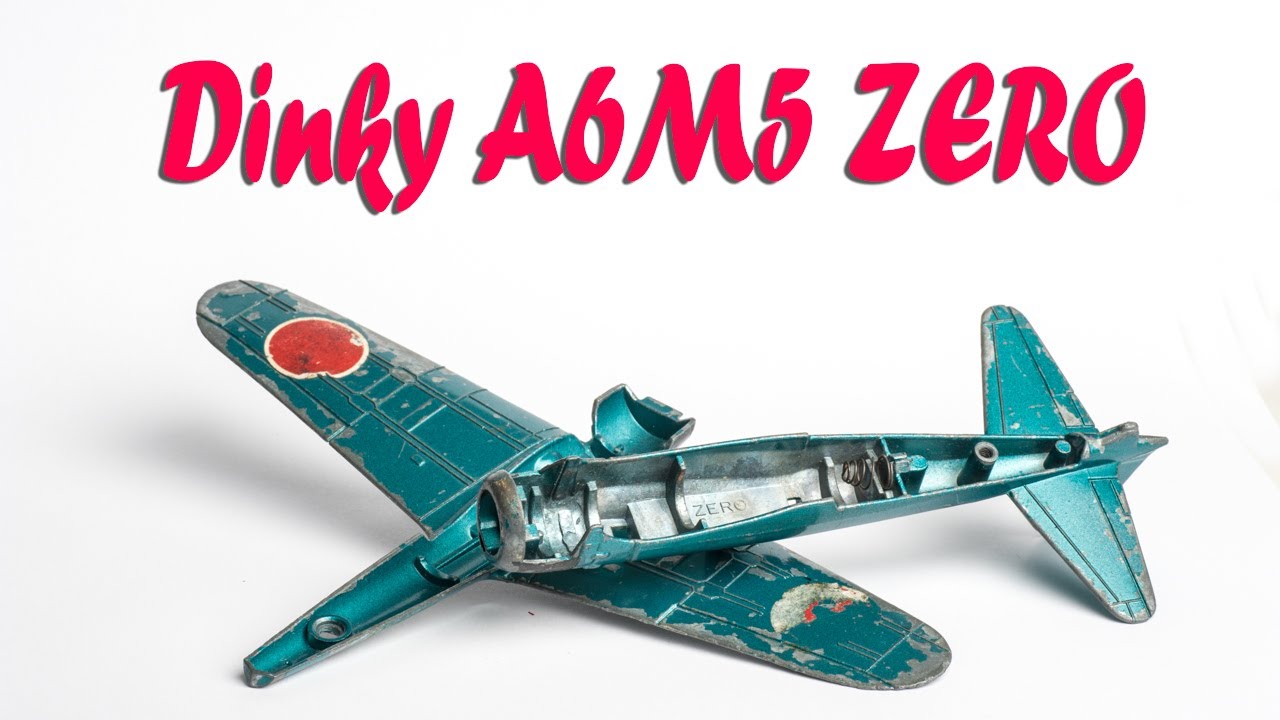 Dinky A6M5 Mitsubishi Zero diecast airplane aircraft restoration Part 1