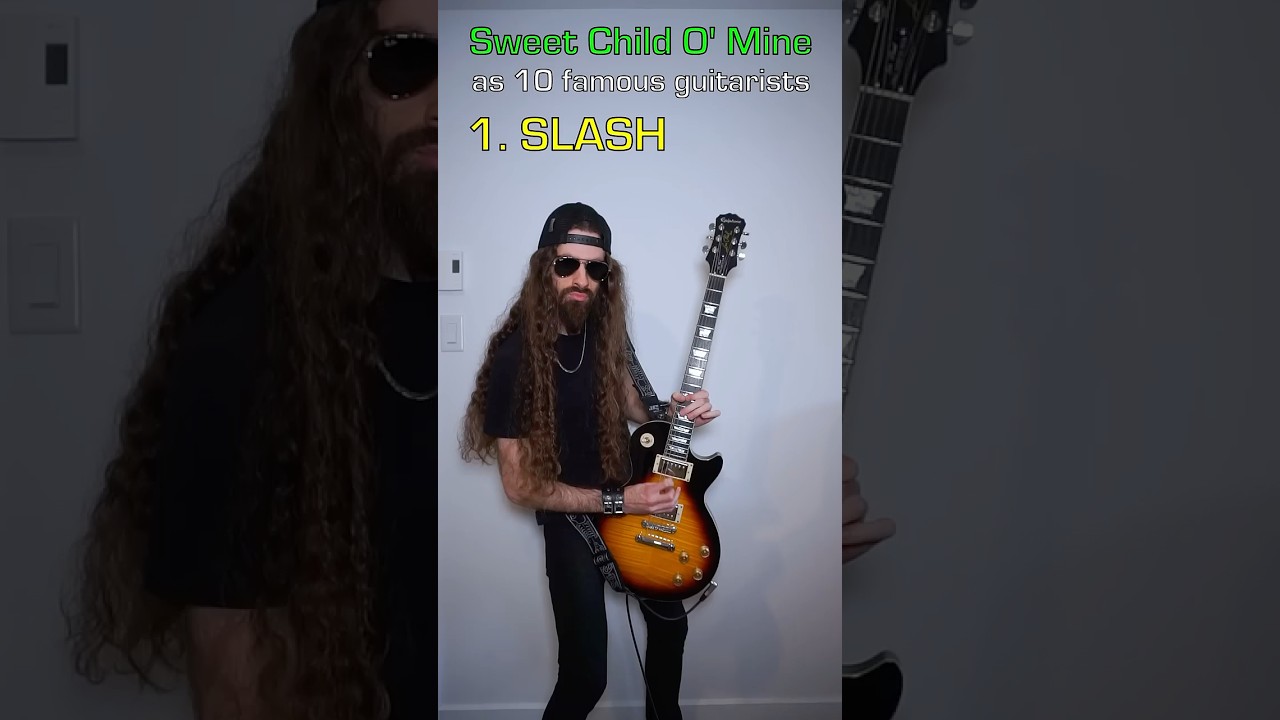 Sweet Child O' Mine as 10 Famous Guitarists