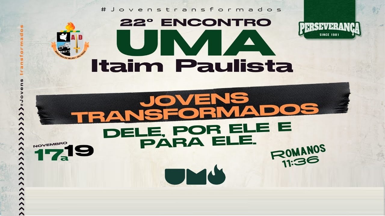 22º Encontro de Jovens UMA - Itaim Paulista - Louvor: Canção ao Cordeiro