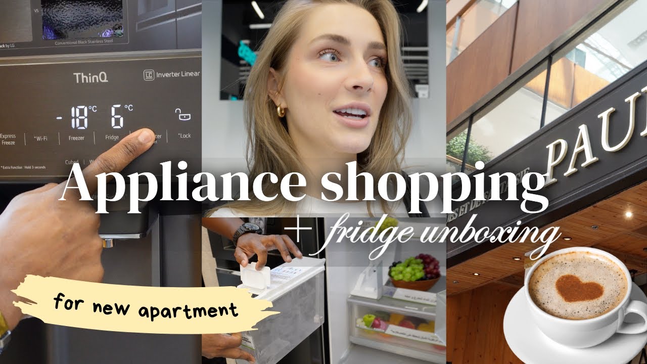 Appliance Shopping & Fridge Delivery for New Apartment | VLOG