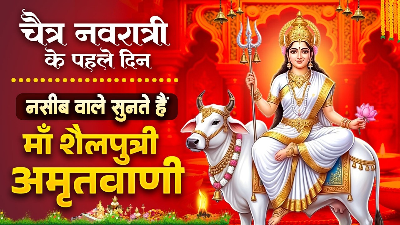 चैत्र नवरात्री के पहले दिन नसीब वाले सुन पाते है - माँ शैलपुत्री अमृतवाणी~Shailpurti Mata Amritwani