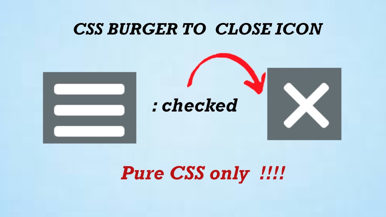Hamburger Button to Close Button | CSS Animation