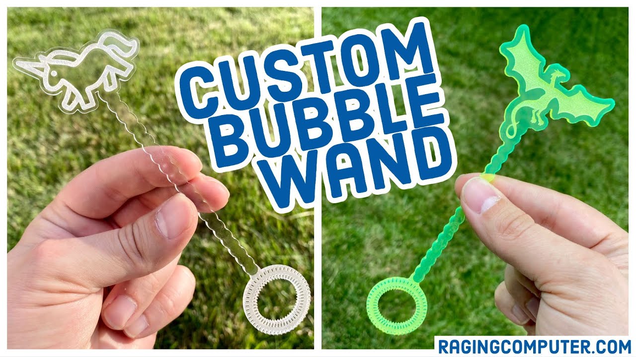 Custom Bubble Wand with Glowforge Premium (Tutorial / Free Download)