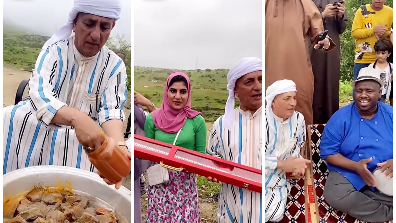 في صلالة .. الاجواء الاحتفالية .. والخيزران الفضية هدية .. وطبخة مجبوس الجيذر .. الشيف خالد حرية