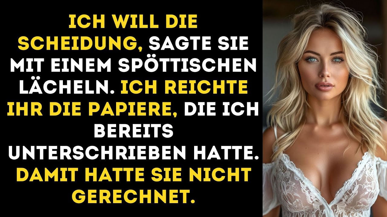 Sie forderte die Scheidung – bis ich die Papiere vorlegte, die ich längst unterschrieben hatte.