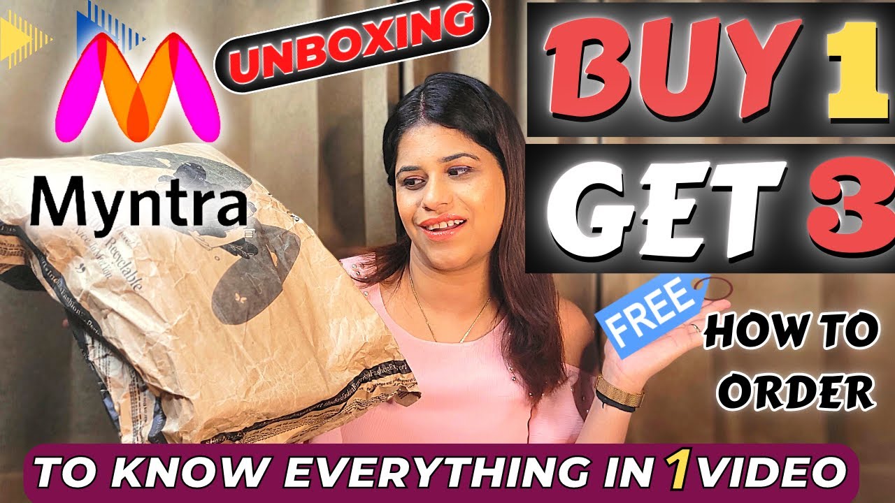 Myntra Buy 1 Get 3 Free Offer How to Order | Myntra Buy 1 Get 3 Free Unboxing | Jyohi Bloom