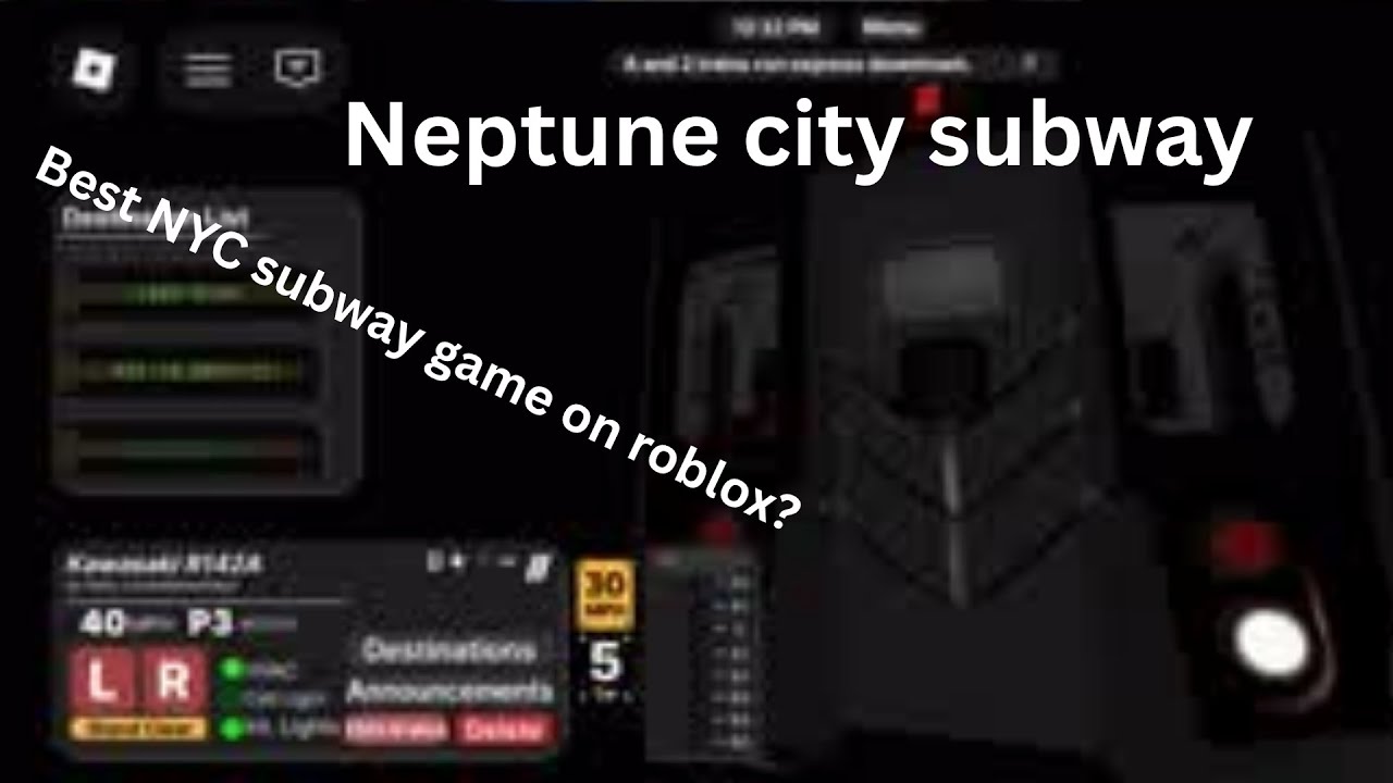 Neptune city subway on roblox!