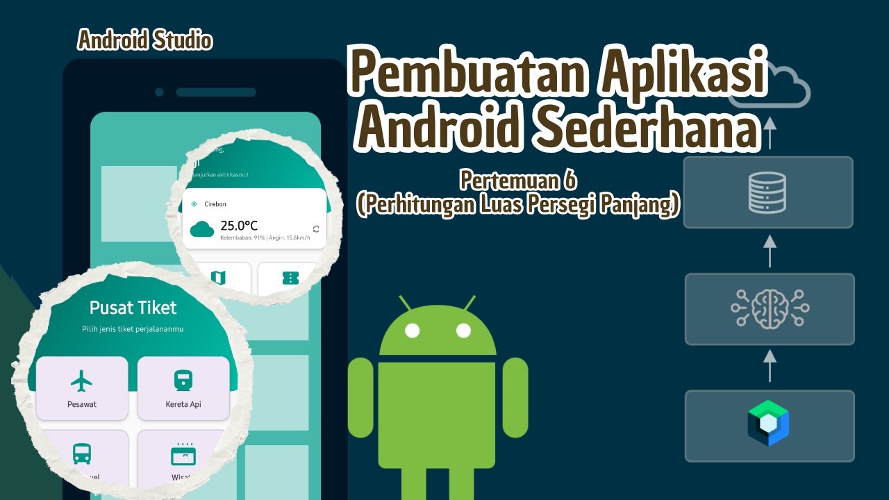 Pembuatan aplikasi android sederhana di pertemuan 6 (Perhitungan Luas Persegi Panjang)