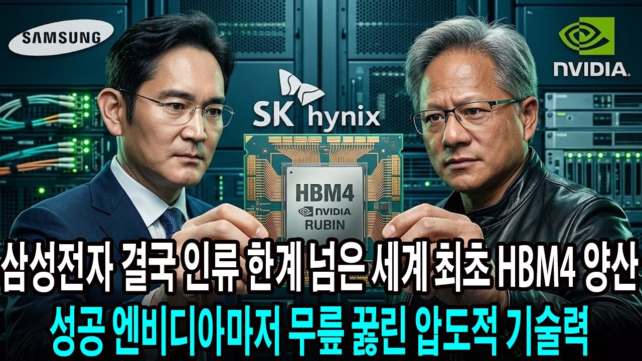 삼성전자 결국 인류 한계 넘은 세계 최초 HBM4 양산 성공 엔비디아마저 무릎 꿇린 압도적 기술력!