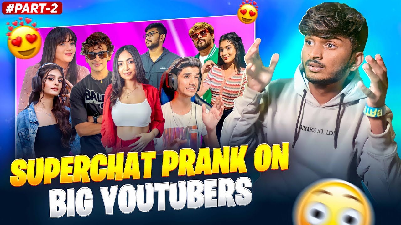FUNNY 😂 SUPERCHAT 💸 PRANK ON ❤ BIG YOUTUBERS 👑 || TELUGU || PART 2 #msu #superchat