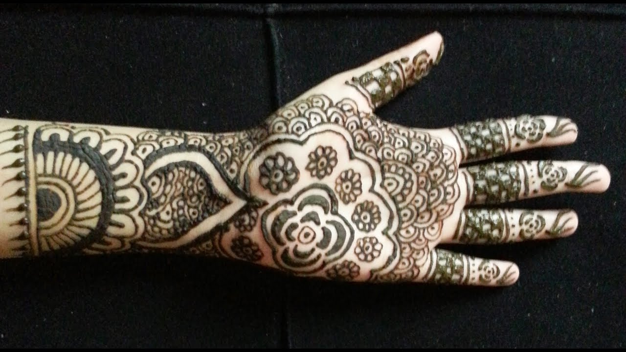 Simple Bridal Henna - Easy Full Hand Indian/Pakistani Mehndi Design