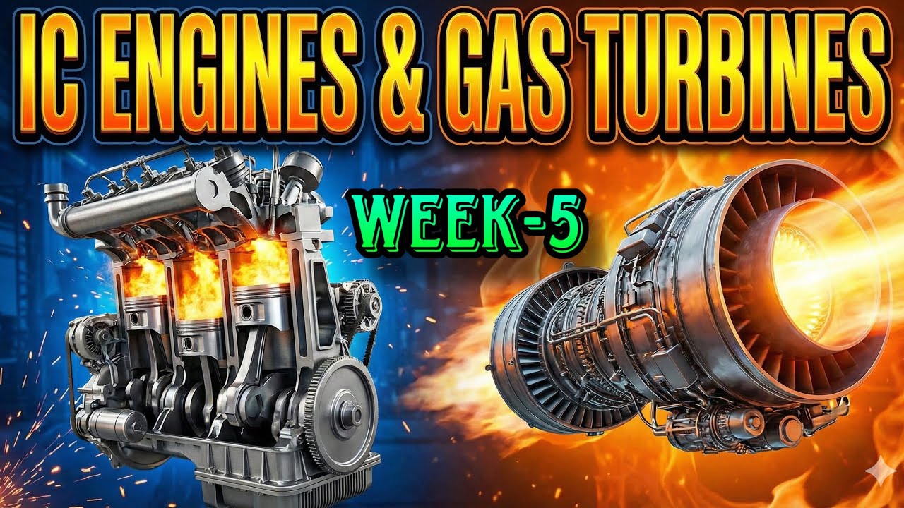 IC Engines and Gas Turbines || Week-5 || Live NPTEL Tutorial || Varnit