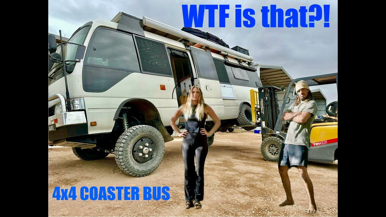 Твин-локированный кастомный Toyota Coaster 4x4!? Худшая идея на свете?