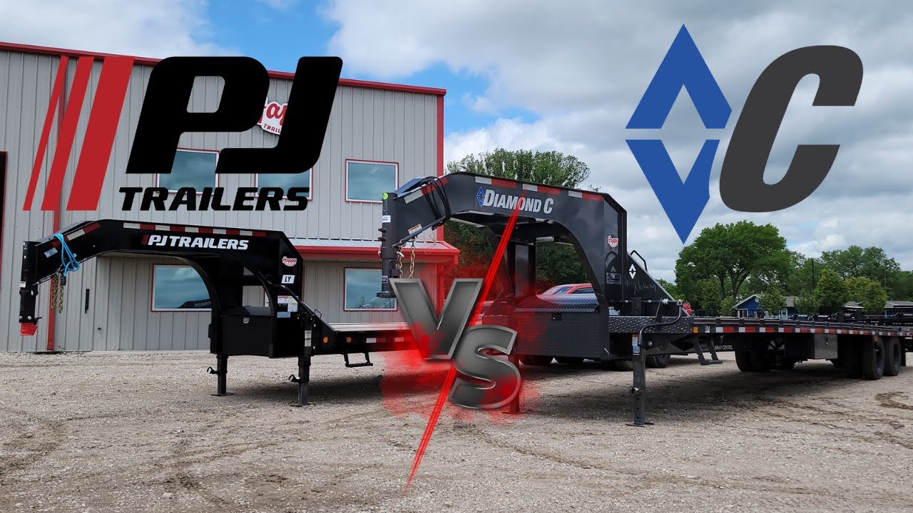 PJ Trailers VS Diamond C Trailers Flatbed Comparison!! LY VS FMAX