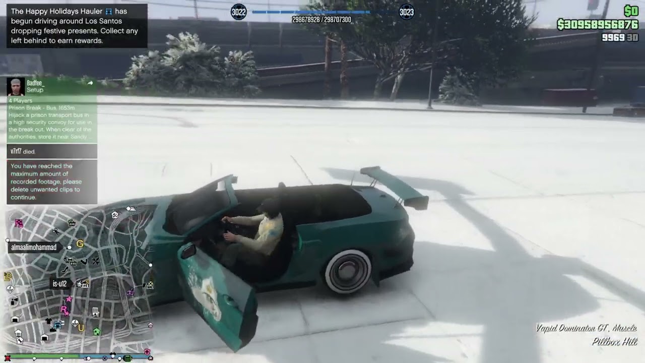 ‏GTAV :🥶 تساقط الثلوج قراند GTA snow  2023☃️❄️🌧️.. الجزء الاول ✅