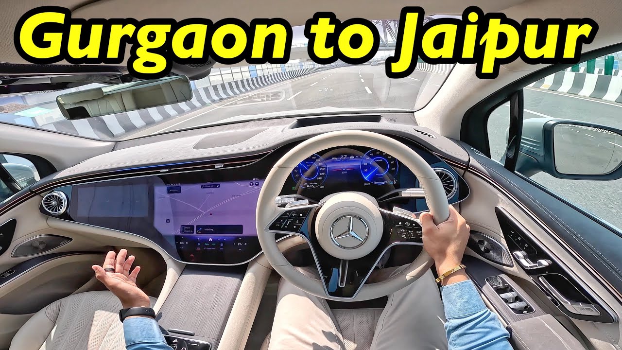 Mercedes EQS 450 SUV Drive Review Gurgaon to Jaipur 🔥 @Aayush ssm