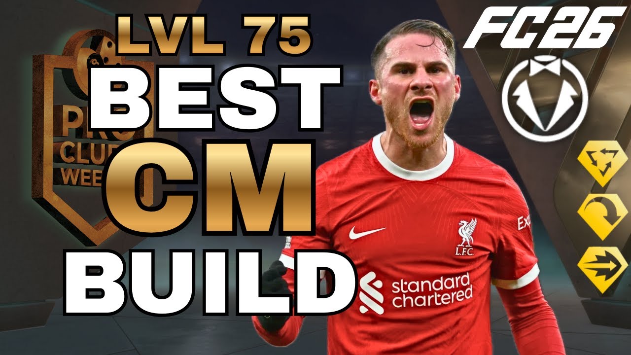 BEST CENTRE MIDFIELDER BUILD *MAX LEVEL 75* | EA SPORTS FC 26 CLUBS BALLER BUILD
