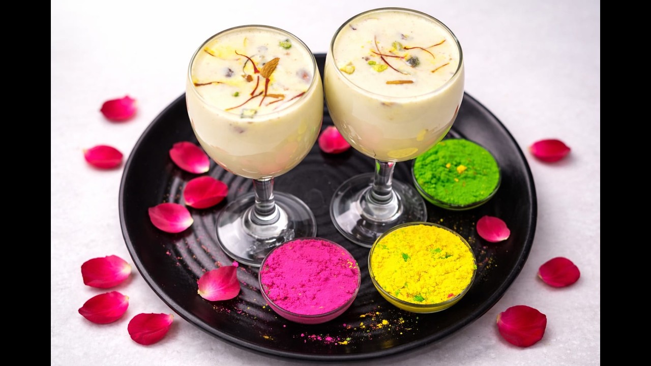 इतनी क्रीमी Holi Special Thandai कि बार-बार पीने का मन करे 😍 | Thandai Recipe | Julee’ Poetic Rasoi