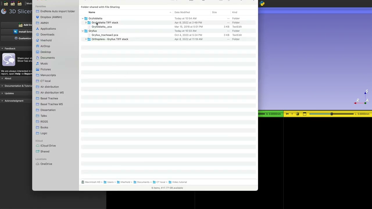 01 Importing data into 3D Slicer