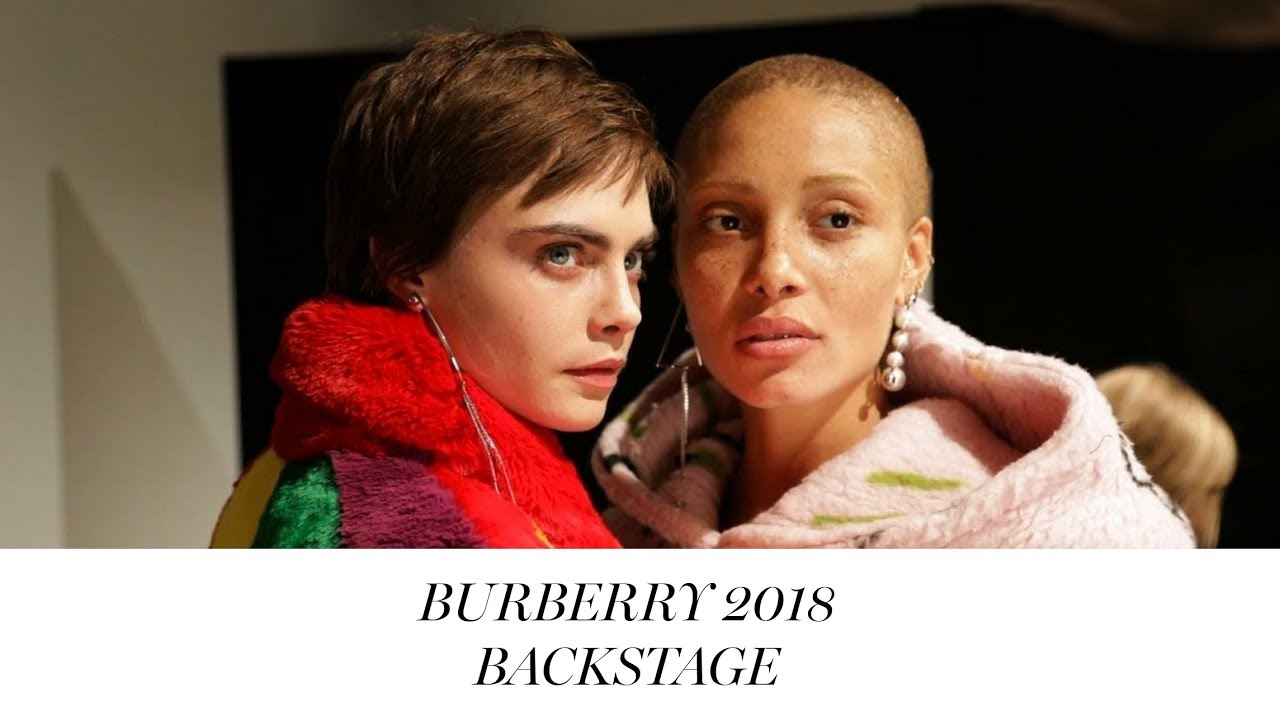 Backstage at Christopher Bailey’s final Burberry Show | Cara Delevingne, Adwoa Aboah, Edie Campbell