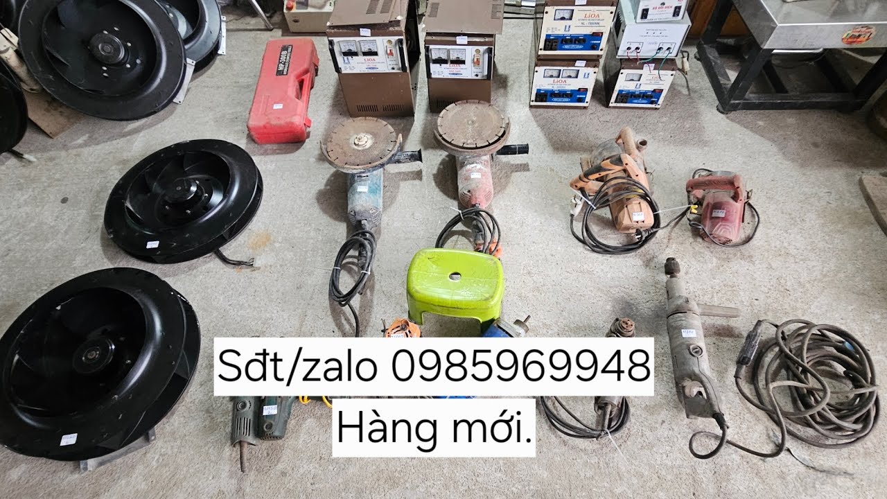 (5/3) Đồ thanh lí giá rẻ, máy cầm tay, đổi nguồn, quạt, ổn áp các loại l. Sđt 0985969948